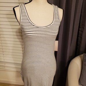 NWT - White with black pinstripes dress